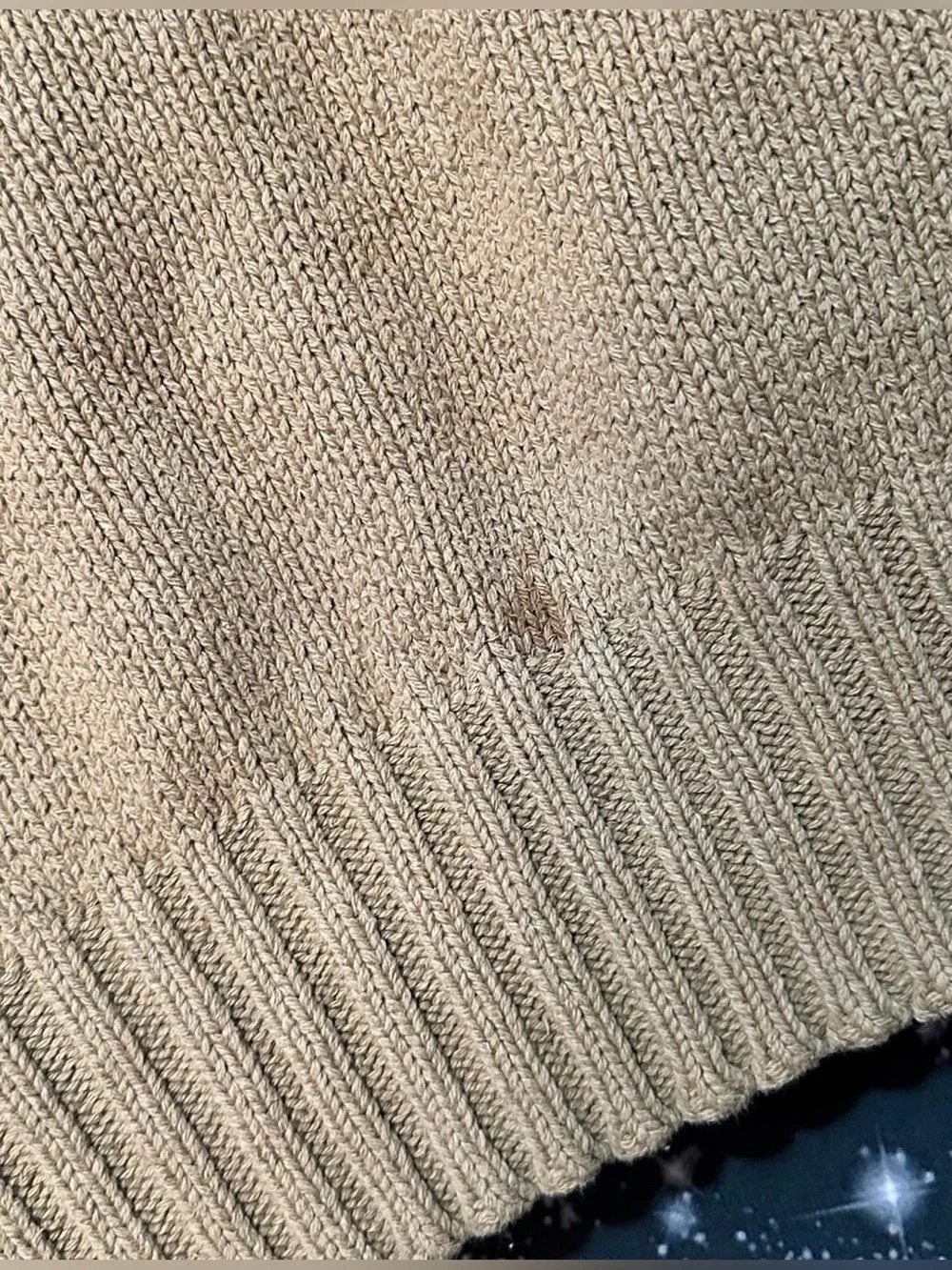 Polo Ralph Lauren Beige Knit Crewneck Sweater